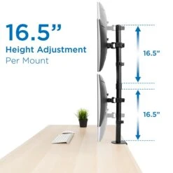 Mount-lt! Adjustable Monitor Mount, Up To 32" Monitor, Black (MI-1768) -Ergot Office Furniture Shop A1064CD5 86A9 462C 9E4DD40C2208C08D s7