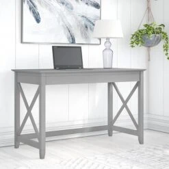 Bush Furniture Key West 48" Writing Desk, Cape Cod Gray (KWD148CG-03)