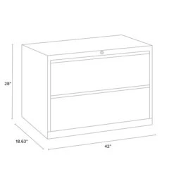 Quill Brand® 2-Drawer Lateral File Cabinet, Letter/Legal, Putty, 42"W (20058D) 9 Quill Brand® 2-Drawer Lateral File Cabinet, Letter/Legal, Putty, 42"W (20058D) -Ergot Office Furniture Shop A7DA35D2 F8BF 42BB A886059855E817A2 s7