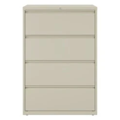 Quill Brand® Commercial 4 File Drawers Lateral File Cabinet, Locking, Putty/Beige, Letter/Legal, 36"W (20056D)