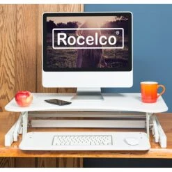Rocelco 32" Adjustable Desk Riser, White (R ADRW) -Ergot Office Furniture Shop B16131CA FDA8 437C 9E26AFA9ABD0FAB1 s7