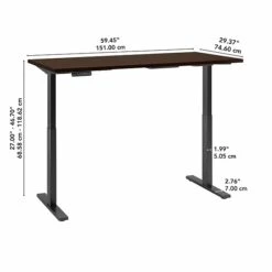 Bush Business Furniture Move 60 Series 27''-47'' Adjustable Standing Desk, Mocha Cherry (M6S6030MRBK) -Ergot Office Furniture Shop B57C8B1F 4157 4A7B AE7DE6BFB3CDB34A s7