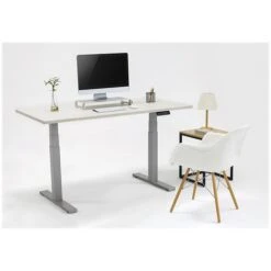 Fellowes Cambio 24.75"-50.25"H Adjustable Standing Desk, White (9788002WHT) -Ergot Office Furniture Shop B650B5B7 299E 4331 B81D64A18ECF8293 s7 1
