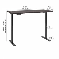Bush Business Furniture Move 60 Series 27''-47'' Adjustable Standing Desk, Storm Gray (M6S7230SGBK) -Ergot Office Furniture Shop B68A4B72 7AB6 483B 806E8E20C66A5972 s7