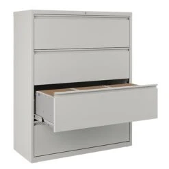 Quill Brand® 4-Drawer Lateral File Cabinet, Locking, Letter/Legal, Gray, 42"W (20301D) 8 Quill Brand® 4-Drawer Lateral File Cabinet, Locking, Letter/Legal, Gray, 42"W (20301D) -Ergot Office Furniture Shop BB3626B7 19AC 488A 8E8D288DD2049B5F s7
