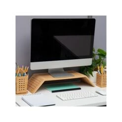 Mind Reader Lattice Collection Monitor Stand, Light Brown (LATMON-BRN) -Ergot Office Furniture Shop BF163D97 60B8 476E 84D03D53ABC27F97 s7