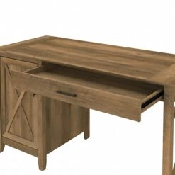 Bush Furniture Key West 54" Computer Desk With Storage And 2-Drawer Lateral File Cabinet, Reclaimed Pine (KWS008RCP) -Ergot Office Furniture Shop C46C21AA E5B0 4F69 8D571C62CB4097C8 s7