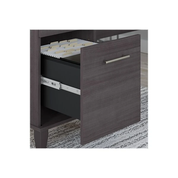 Bush Furniture Somerset 60"W L-Shaped Desk With Storage, Storm Gray (WC81530K) 7 Bush Furniture Somerset 60"W L-Shaped Desk With Storage, Storm Gray (WC81530K) - Image 7