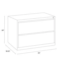 Quill Brand® Commercial 2 File Drawers Lateral File Cabinet, Locking, Putty/Beige, Letter/Legal, 30"W (20067D) -Ergot Office Furniture Shop C827F806 352B 417B 8A4ED027752A88B2 s7