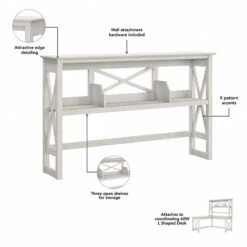 Bush Furniture Key West 60" L-Shaped Desk And Mobile 2-Drawer File Cabinet, Linen White Oak (KWS049LW) 10 Bush Furniture Key West 60" L-Shaped Desk And Mobile 2-Drawer File Cabinet, Linen White Oak (KWS049LW) -Ergot Office Furniture Shop CBE78AC2 3408 40E1 BE699F47F3042F14 s7