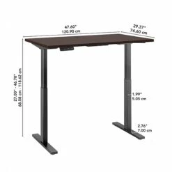 Bush Business Furniture Move 60 Series 27''-47'' Adjustable Standing Desk, Mocha Cherry (M6S4830MRBK) -Ergot Office Furniture Shop CD763B5C 0851 46B4 84FF104D7160F86C s7