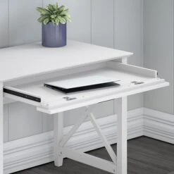 Bush Furniture Key West 54" Computer Desk Bundle, Pure White Oak (KWS006WT) -Ergot Office Furniture Shop CEAC5A75 37CB 4B8A 9DAF78AFCC994A10 s7