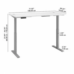 Bush Business Furniture Move 60 Series 27''-47'' Adjustable Standing Desk, White (M6S7230WHSK) 11 Bush Business Furniture Move 60 Series 27''-47'' Adjustable Standing Desk, White (M6S7230WHSK) -Ergot Office Furniture Shop D05F69F3 AEE0 4183 90718C61BBBE168B s7