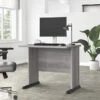Bush Business Furniture Studio A 36"W Small Computer Desk, Platinum Gray (SDD136PG)