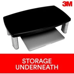 3M™ Adjustable Monitor Stand, Holds Up To 40 Lbs. Height Adjustable From 1 In. To 5 7/8 In. (MS90B) -Ergot Office Furniture Shop D703ABD8 229B 4F02 ACF3D2419DD31B4B s7