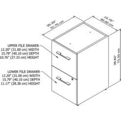 Bush Business Furniture Office 500 16W 2-Drawer Flat File Cabinet, Storm Gray (OFF216SGSU) -Ergot Office Furniture Shop D755E6AC DA81 4C83 AC8B08556B6369E3 s7