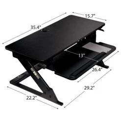 3M™ Precision Standing Desk, 35"W Adjustable Desk Riser With Gel Wrist Rest And Precise™ Mouse Pad, Black (SD60B) 13 3M™ Precision Standing Desk, 35"W Adjustable Desk Riser With Gel Wrist Rest And Precise™ Mouse Pad, Black (SD60B) -Ergot Office Furniture Shop DFBFBD19 E6D8 4069 8C982F22A5D94987 s7