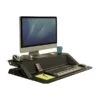 Fellowes Lotus Sit-Workstation 6"H Adjustable Metal Stand, Black (0007901)