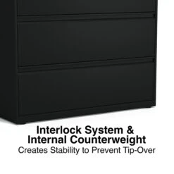 Quill Brand® HL8000 Commercial 3-Drawer Lateral File Cabinet, Locking, Letter/Legal, Black, 42"W (23202D) 10 Quill Brand® HL8000 Commercial 3-Drawer Lateral File Cabinet, Locking, Letter/Legal, Black, 42"W (23202D) -Ergot Office Furniture Shop EA4AFEBF A74D 41D5 8FD0382FFB6B32A7 s7