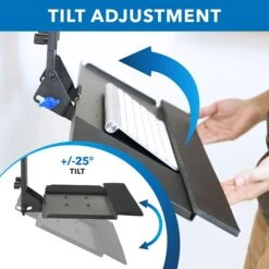 Mount-It! Monitor And Keyboard Wall Mount, Height Adjustable Standing Keyboard Tray, 25" W Tray, VESA Mount Required (MI-7915) -Ergot Office Furniture Shop EC4F371F E04F 4500 ABAA2983958DFF21 s7