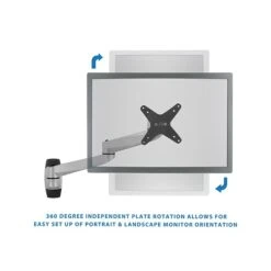 Mount-It! Modular Mount Adjustable Monitor Mount, Up To 27" Monitors, Gray/Silver (MI-33114) 8 Mount-It! Modular Mount Adjustable Monitor Mount, Up To 27" Monitors, Gray/Silver (MI-33114) -Ergot Office Furniture Shop ECC011D3 25DA 4040 BF02C27D114D522B s7