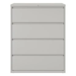 Quill Brand® 4-Drawer Lateral File Cabinet, Locking, Letter/Legal, Gray, 42"W (20301D)