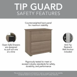 Bush Furniture Cabot 2-Drawer Lateral File Cabinet, Letter/Legal, Ash Gray, 31" (WC31280) -Ergot Office Furniture Shop EE3B9D6B 3DAD 41D9 A0AB5DCE6F074526 s7