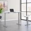 Bush Business Furniture Move 60 Series 27''-47'' Adjustable Standing Desk, White (M6S6030WHSK)
