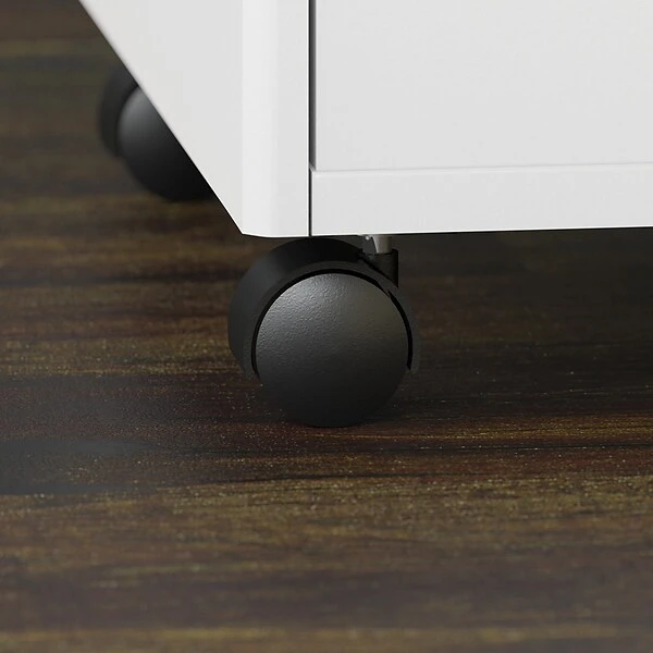 Bush Business Furniture Studio C 2 Drawer Mobile File Cabinet, White (SCF116WHSU) 6 Bush Business Furniture Studio C 2 Drawer Mobile File Cabinet, White (SCF116WHSU) - Image 6