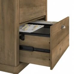 Bush Furniture Yorktown 2-Drawer Lateral File Cabinet, Letter/Legal, Reclaimed Pine, 30.98" (WC40580-03) -Ergot Office Furniture Shop F88630BA 331D 4CCA A3ABD05F54859CC7 s7