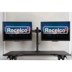 Rocelco Dual Articulating Monitor Desk Mount For Monitors Up To 27" (R DM2) -Ergot Office Furniture Shop FBA758D7 8CB4 4EF8 B76A5349D1646E0B s7