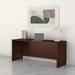 Bush Business Furniture Studio C 72W X 24D Credenza Desk, Harvest Cherry (SCD372CS)