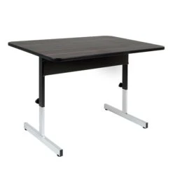 Studio Designs Adapta Rectangular Activity Table, 47.5" X 30.25", Height Adjustable, Black (410380)