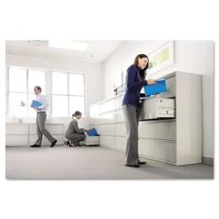 Alera® Four-Drawer Lateral File Cabinet, 36w X 18d X 52 1/2h, Light Gray (ALELF3654LG) -Ergot Office Furniture Shop m001571795 s7