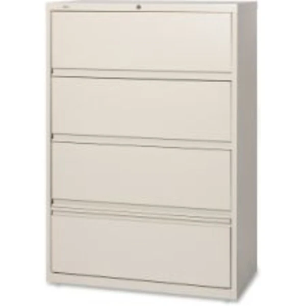 Lorell Receding Lateral File With Roll Out Shelves, Putty, 36" 1 Lorell Receding Lateral File With Roll Out Shelves, Putty, 36"