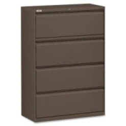 Lorell Fortress Series 42'' Lateral File, Medium Tone, 4 X File Drawer(s)