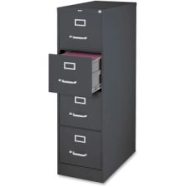 Lorell 4-Drawer Vertical File Cabinet, Charcoal, Letter (66912) 1 Lorell 4-Drawer Vertical File Cabinet, Charcoal, Letter (66912)