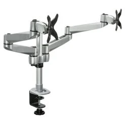 Mount-It! Modular Desk Mount Adjustable Monitor Arm, Up To 27" Monitors, Gray/Silver (MI-43116)