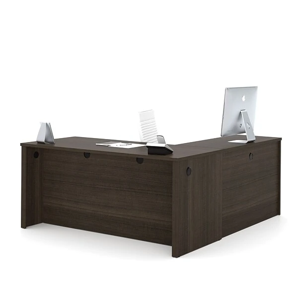 Bestar® Embassy 66"W L-shaped Desk In Dark Chocolate (60852-79) 1 Bestar® Embassy 66"W L-shaped Desk In Dark Chocolate (60852-79)