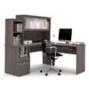 Dayton By Bestar® 62"W L-Shaped Desk In Bark Gray (88420-47)