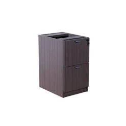 Boss® Laminate Collection In Driftwood Finish, Full Pedestal File/File