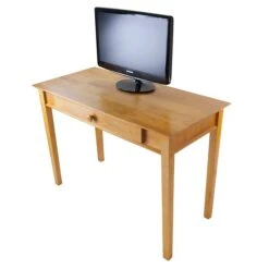 Winsome Studio Beech Wood Computer Desk, Honey -Ergot Office Furniture Shop m006963595 s7