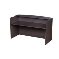 Boss® Reception Desk, 71"W X 30/36"D X 42"H, Driftwood