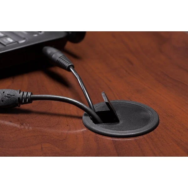 Bush Business Furniture Westfield 72W X 24D Office Desk With Mobile File Cabinet, Hansen Cherry (SRC026HCSU) 2 Bush Business Furniture Westfield 72W X 24D Office Desk With Mobile File Cabinet, Hansen Cherry (SRC026HCSU) - Image 2