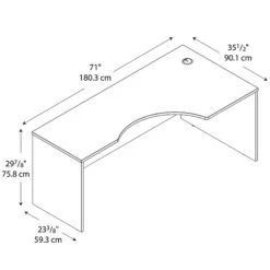 Bush Business Furniture Westfield 72W Right Handed Corner Desk, Mahogany (WC36723) -Ergot Office Furniture Shop m007061294 s7