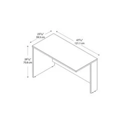 Bush Business Furniture Westfield 48W Return Bridge, Natural Cherry (WC72424)
