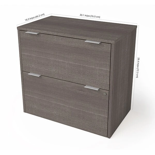Bestar I3 Plus Lateral File In Bark Gray (160630-1147) 1 Bestar I3 Plus Lateral File In Bark Gray (160630-1147)