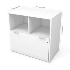 Bestar I3 Plus One Drawer Lateral File In White (160632-1117)
