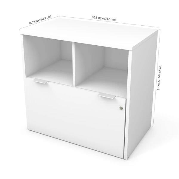 Bestar I3 Plus One Drawer Lateral File In White (160632-1117) 1 Bestar I3 Plus One Drawer Lateral File In White (160632-1117)