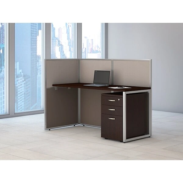 Bush Business Furniture Easy Office 16W 3 Drawer Mobile Pedestal, Mocha Cherry (EOF116MR-03) 5 Bush Business Furniture Easy Office 16W 3 Drawer Mobile Pedestal, Mocha Cherry (EOF116MR-03) - Image 5